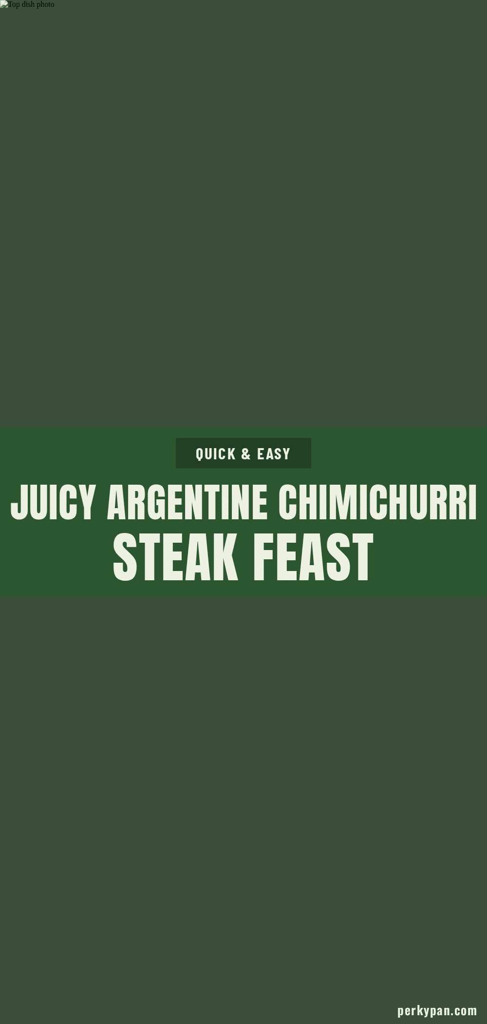 argentine chimichurri steak recipe