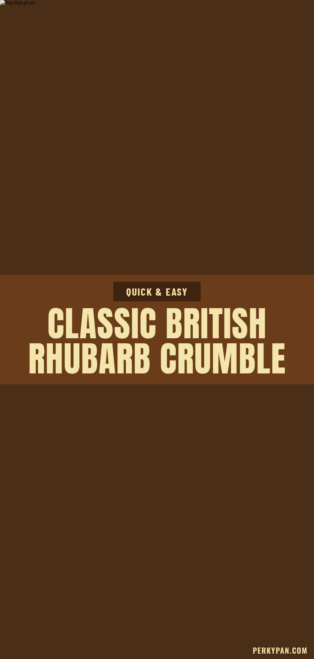 classic british rhubarb crumble recipe