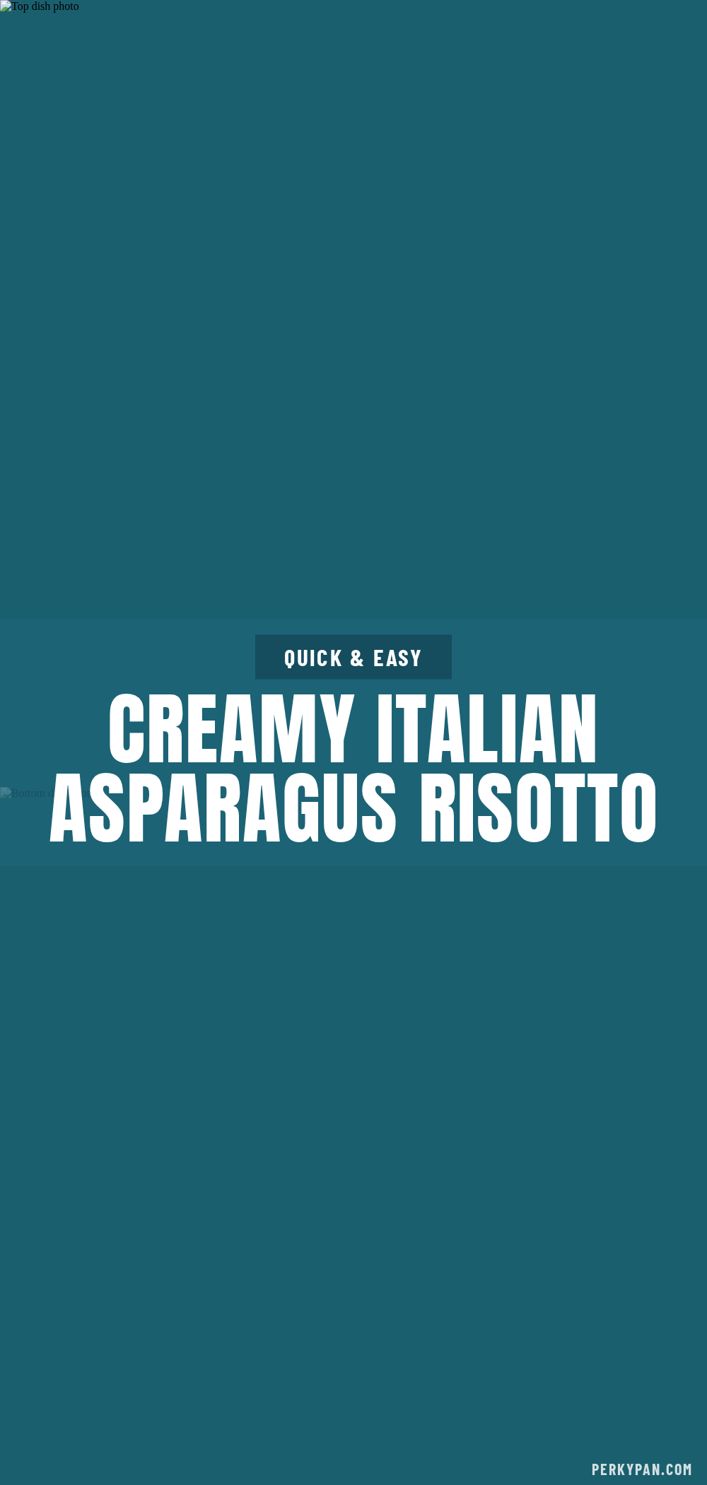 Creamy Italian Asparagus Risotto recipe
