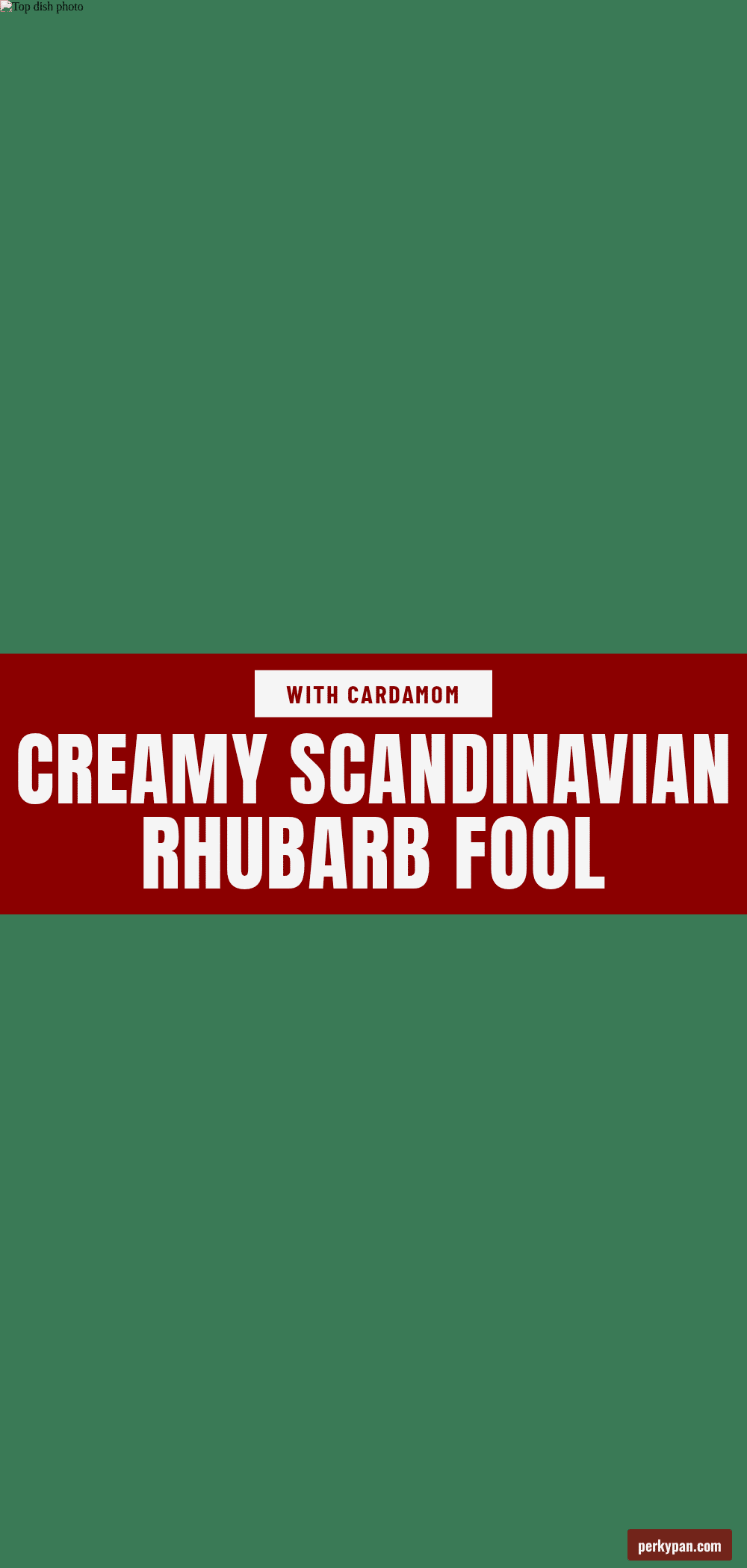 creamy scandinavian rhubarb fool recipe