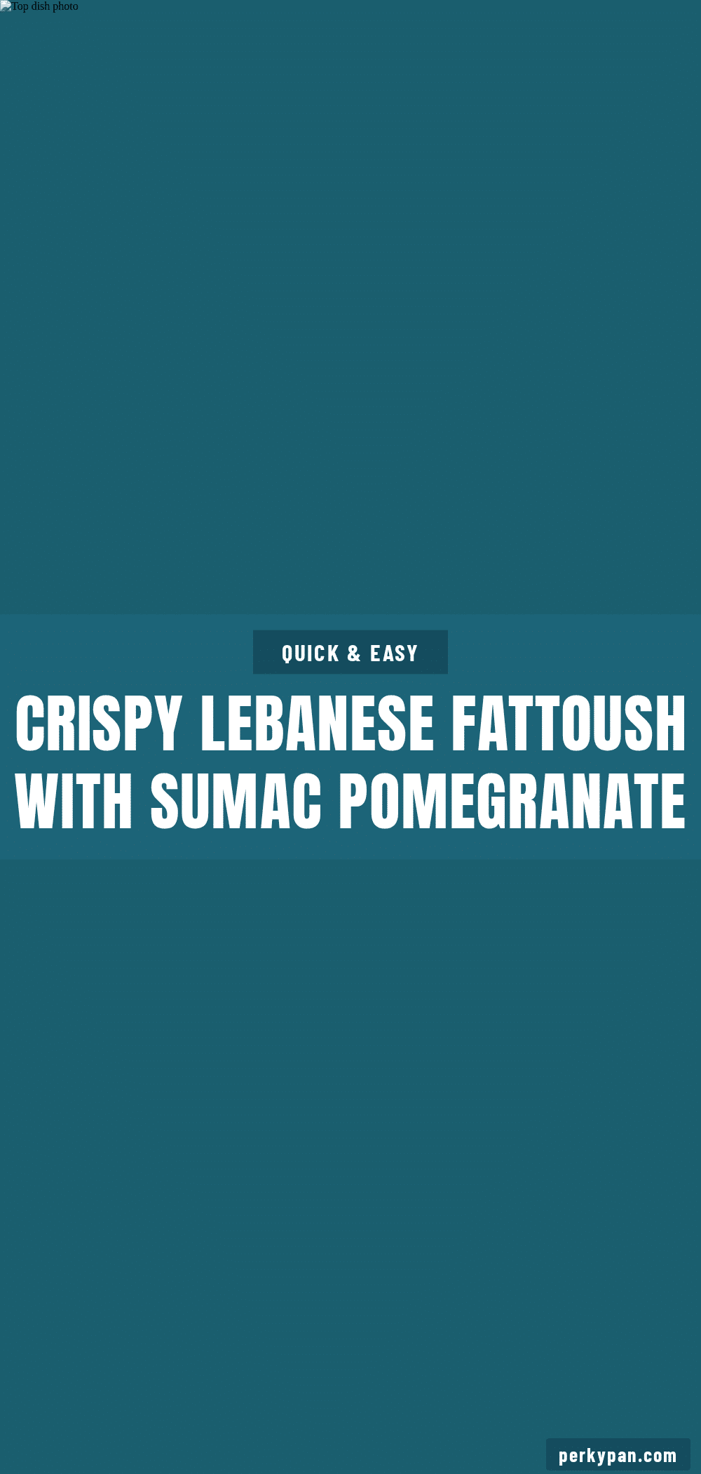 Fresh Lebanese Fattoush recipe