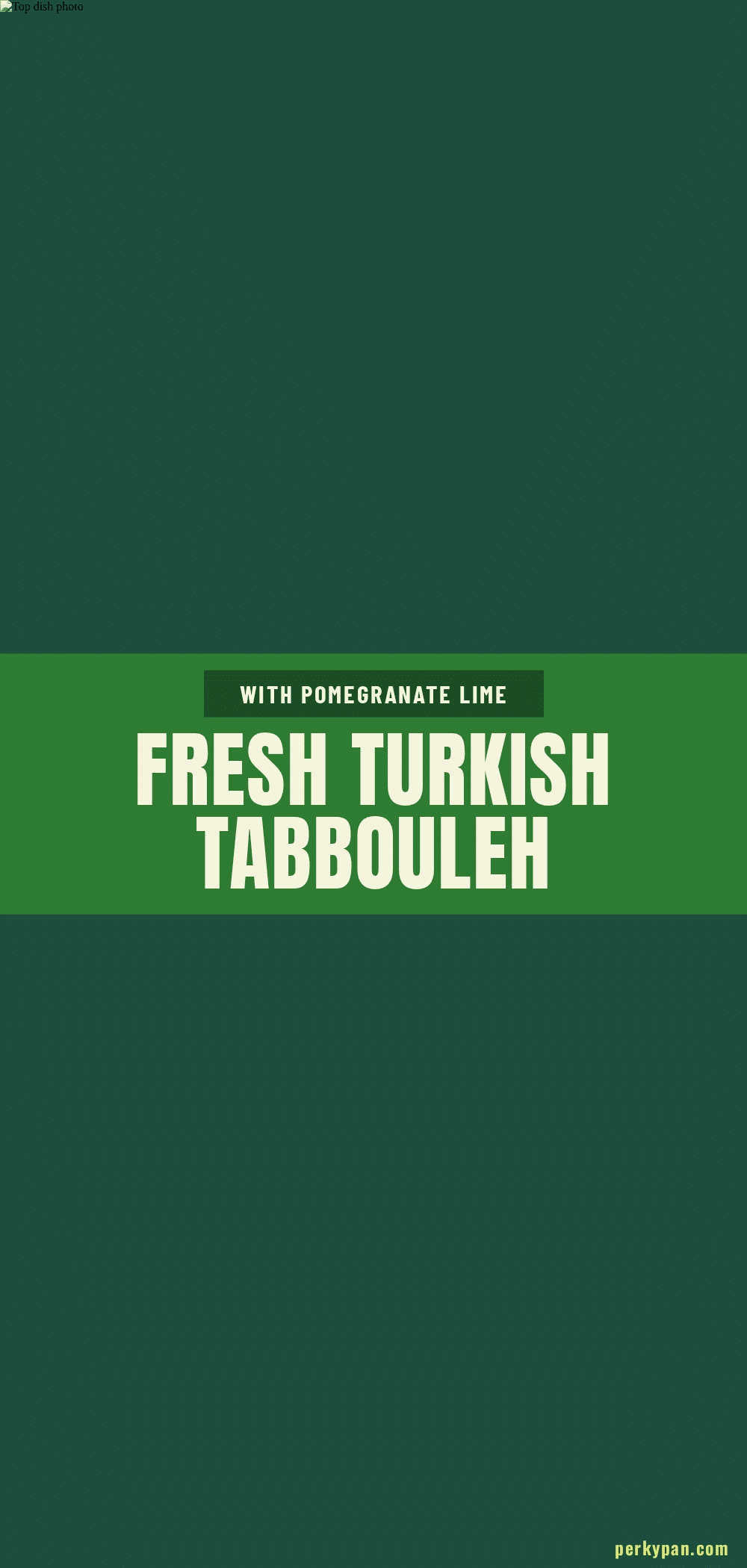 fresh turkish tabbouleh recipe