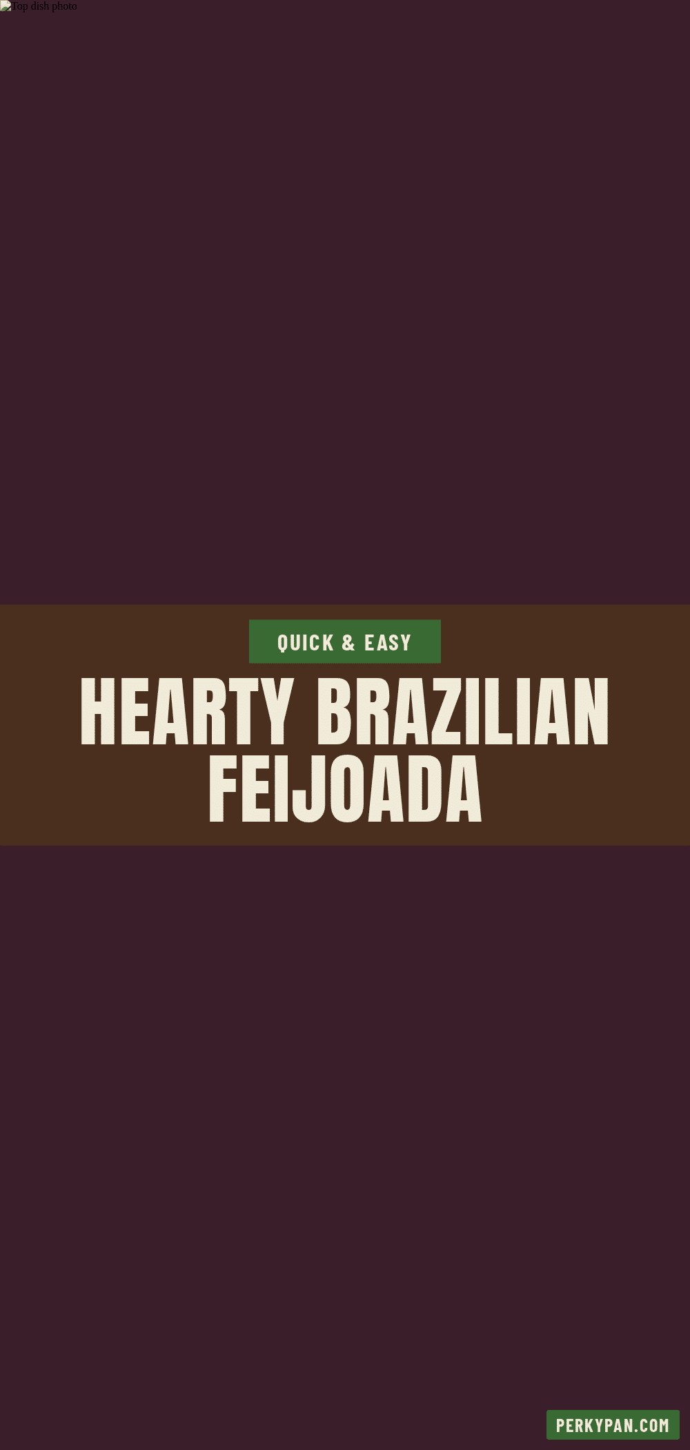 Hearty Brazilian Feijoada Black Bean Stew recipe