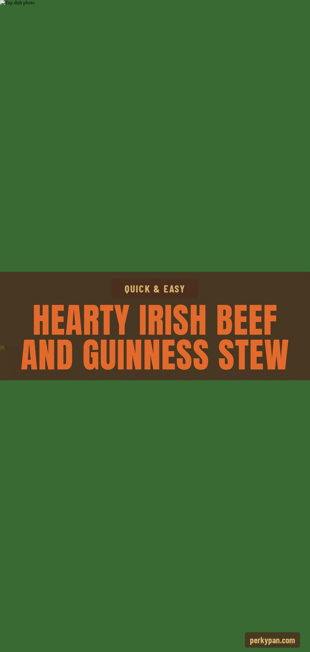 Irish Beef & Guinness Stew recipe