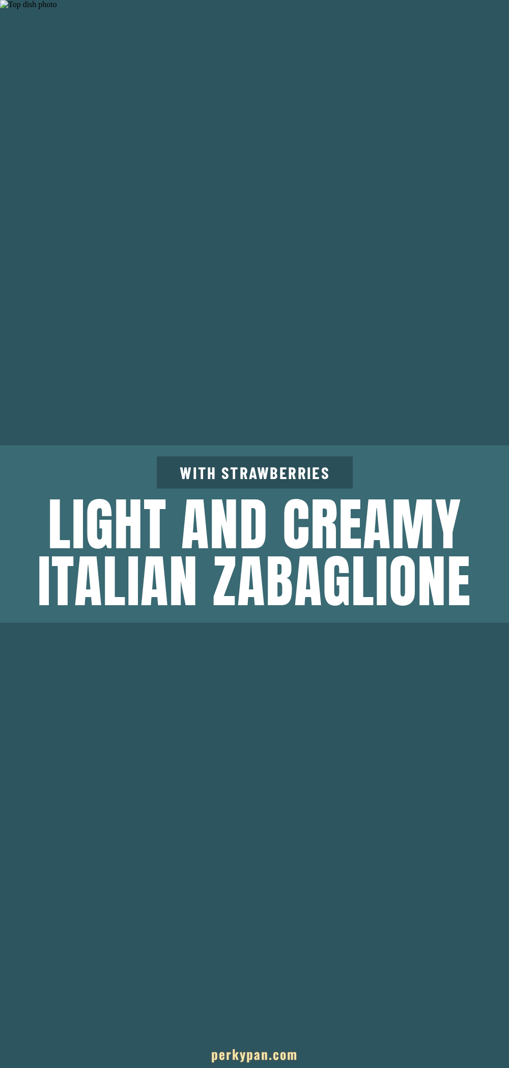 Italian zabaglione recipe recipe