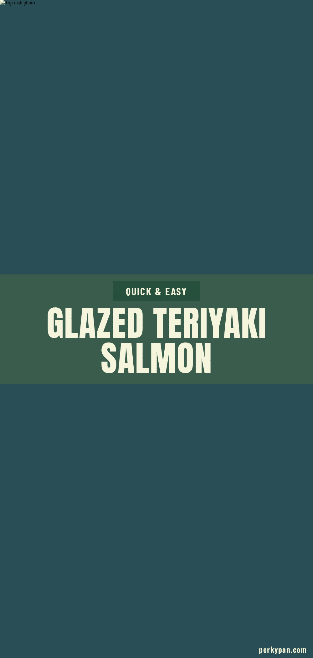 Japanese teriyaki salmon recipe