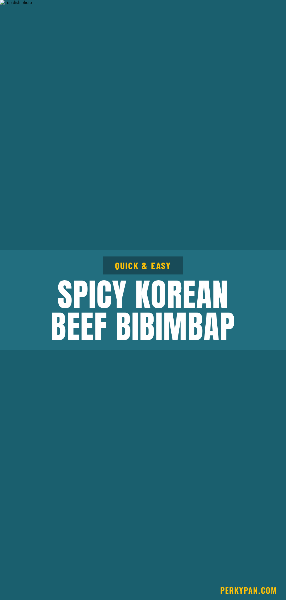 Korean beef bibimbap recipe