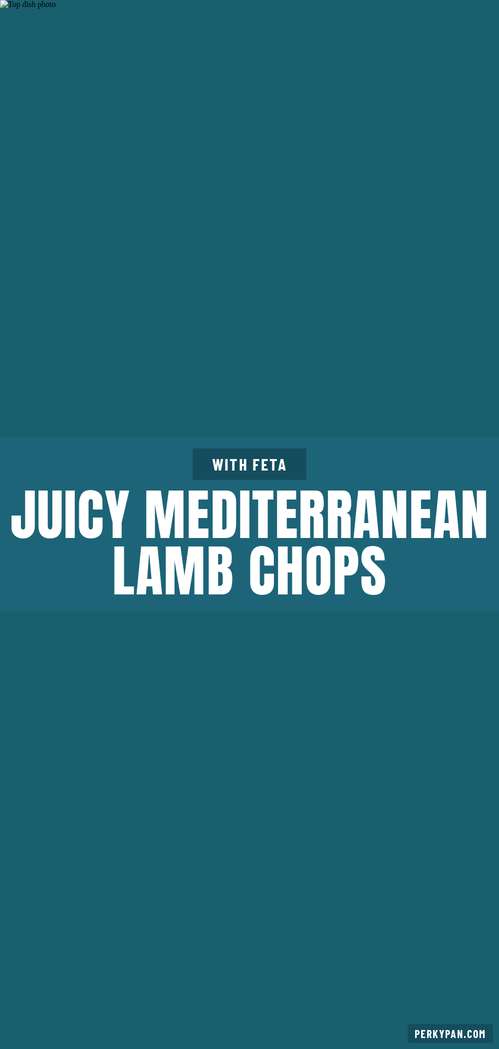 Mediterranean grilled lamb chops recipe