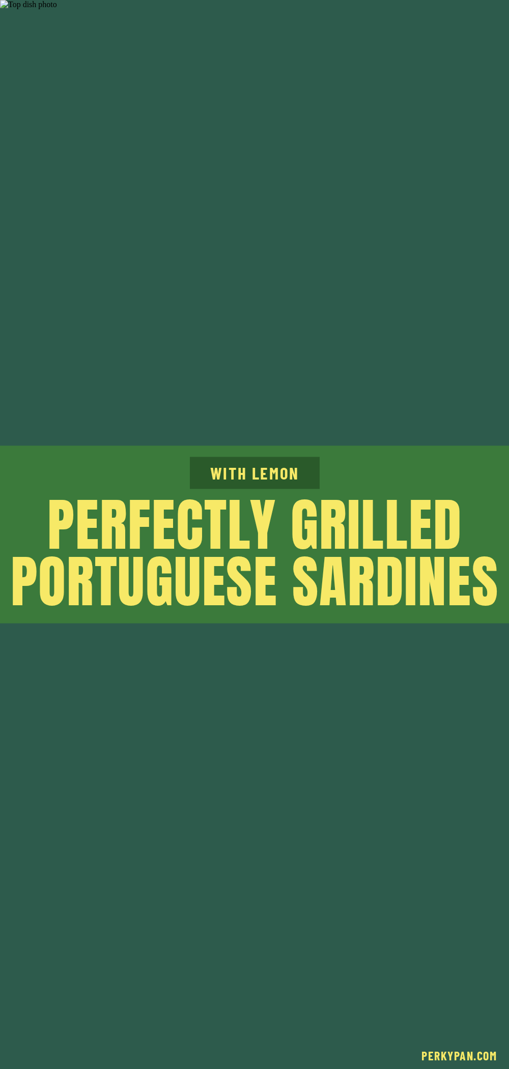 Portuguese grilled sardines recipe
