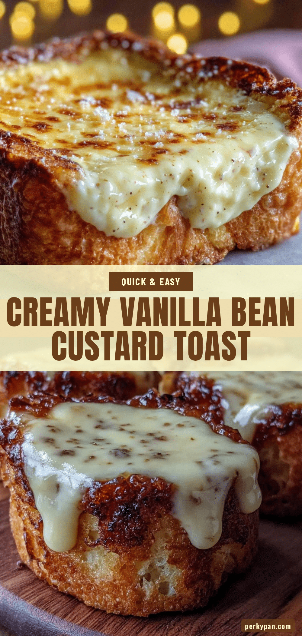 creamy custard toast recipe
