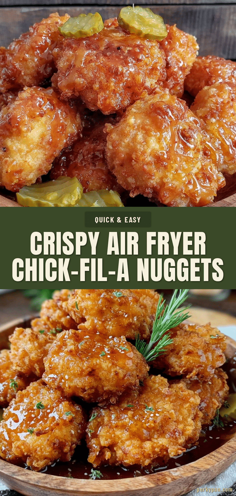 crispy air fryer copycat chick-fil-a nuggets recipe