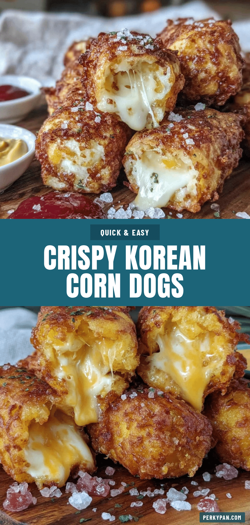 crispy Korean corn dogs recipe
