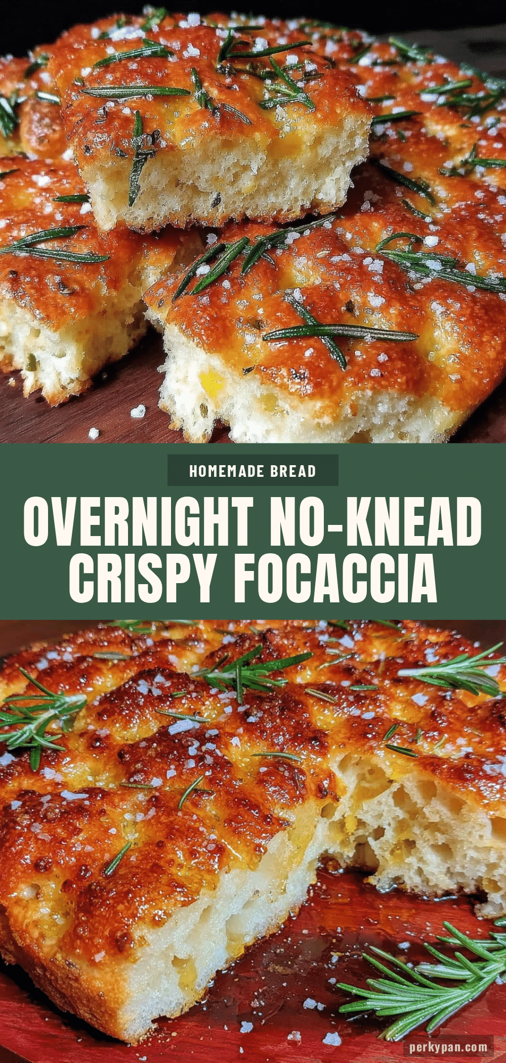 crispy overnight no-knead focaccia recipe