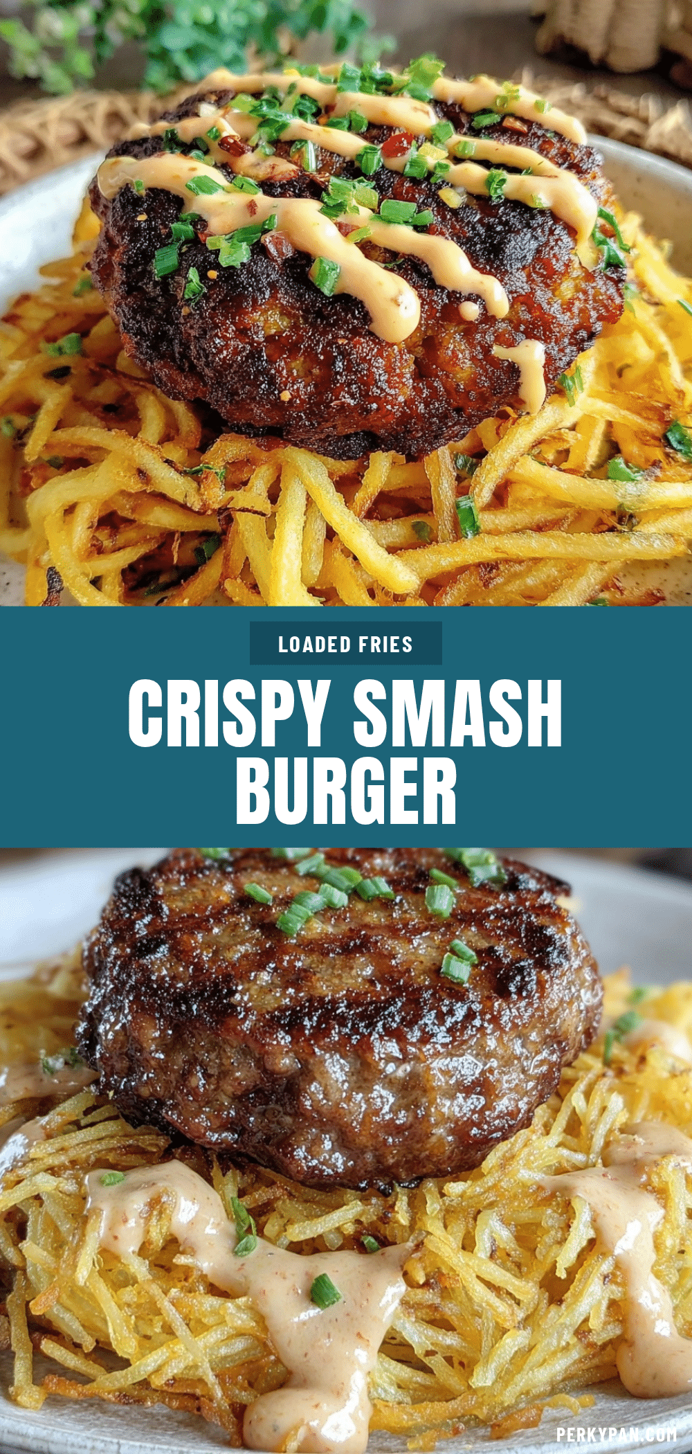 crispy smash burger loaded fries recipe