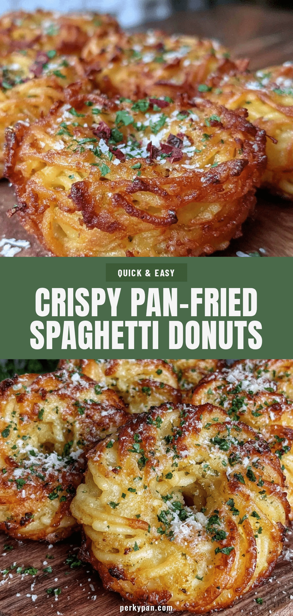 crispy spaghetti donuts recipe
