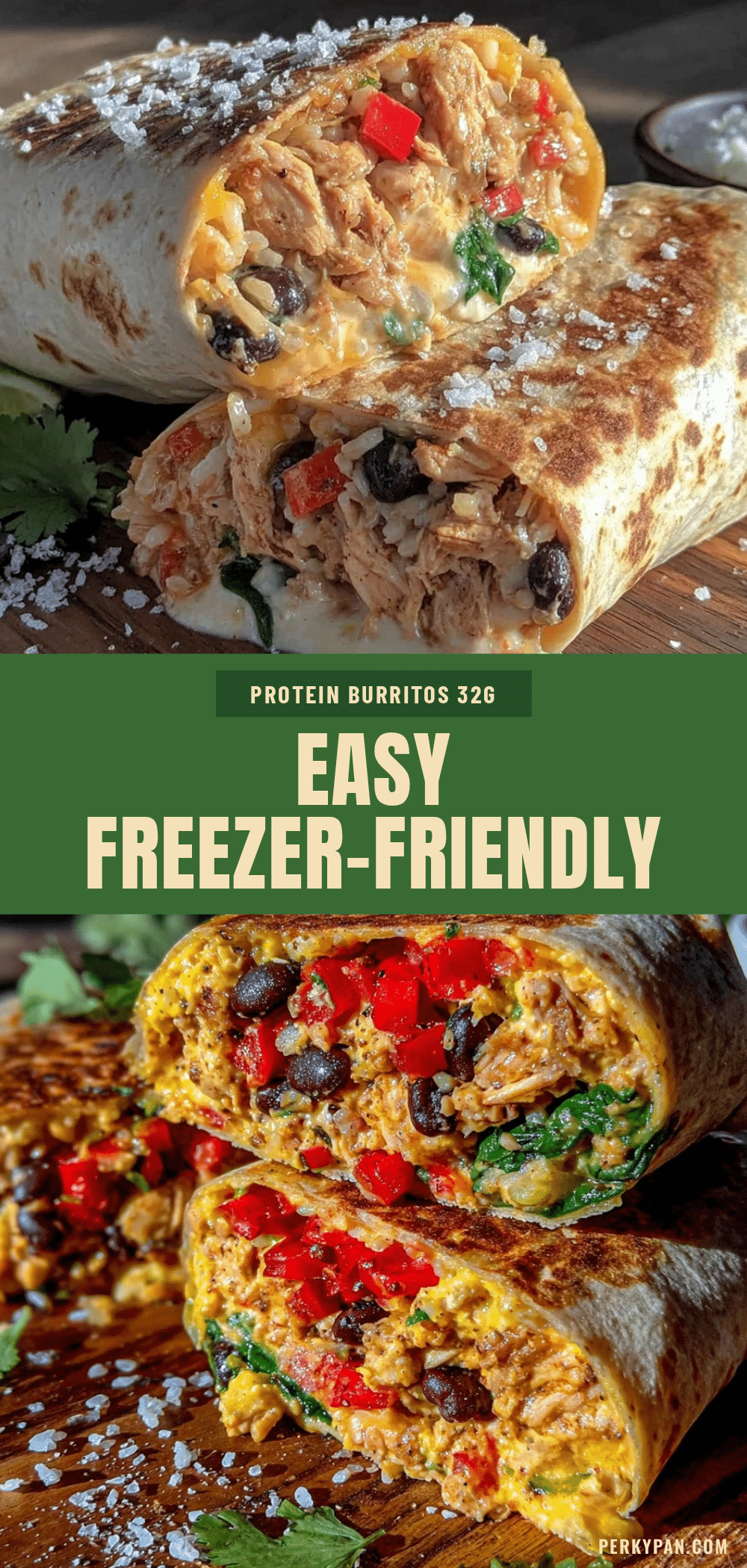 easy freezer-friendly protein burritos recipe