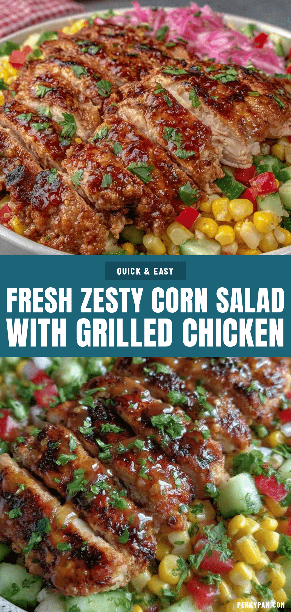 fresh clean corn salad with grilled chicken recipe