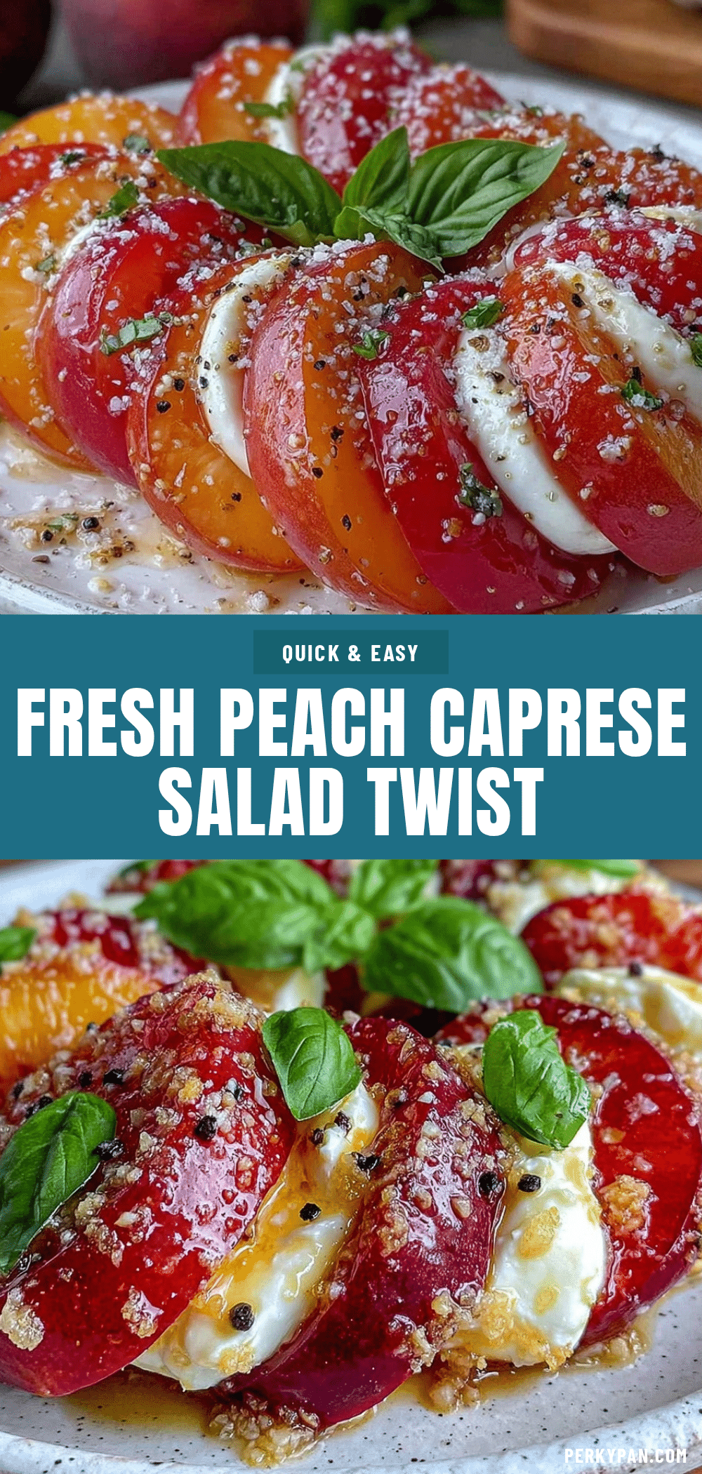 fresh peach caprese salad twist recipe