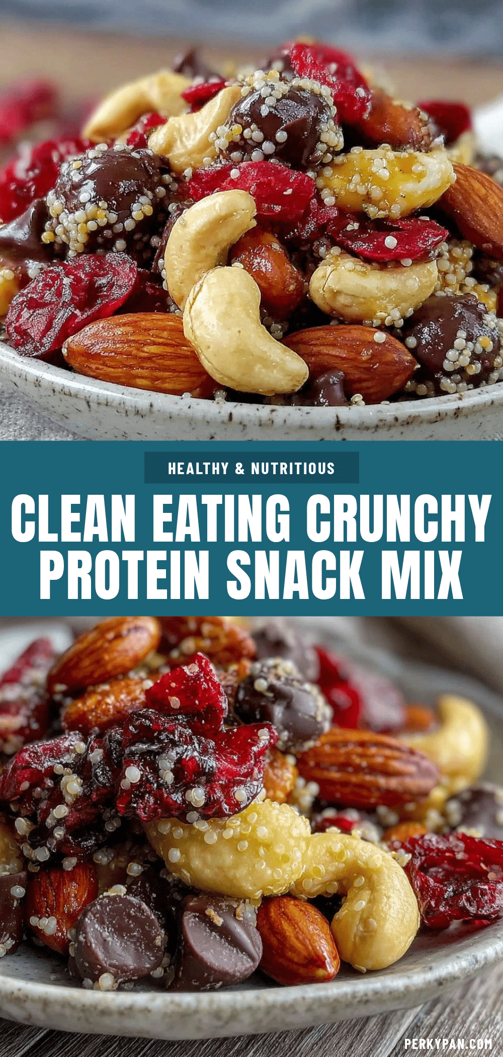Healthy Clean Eating Protein Snack Mix recipe