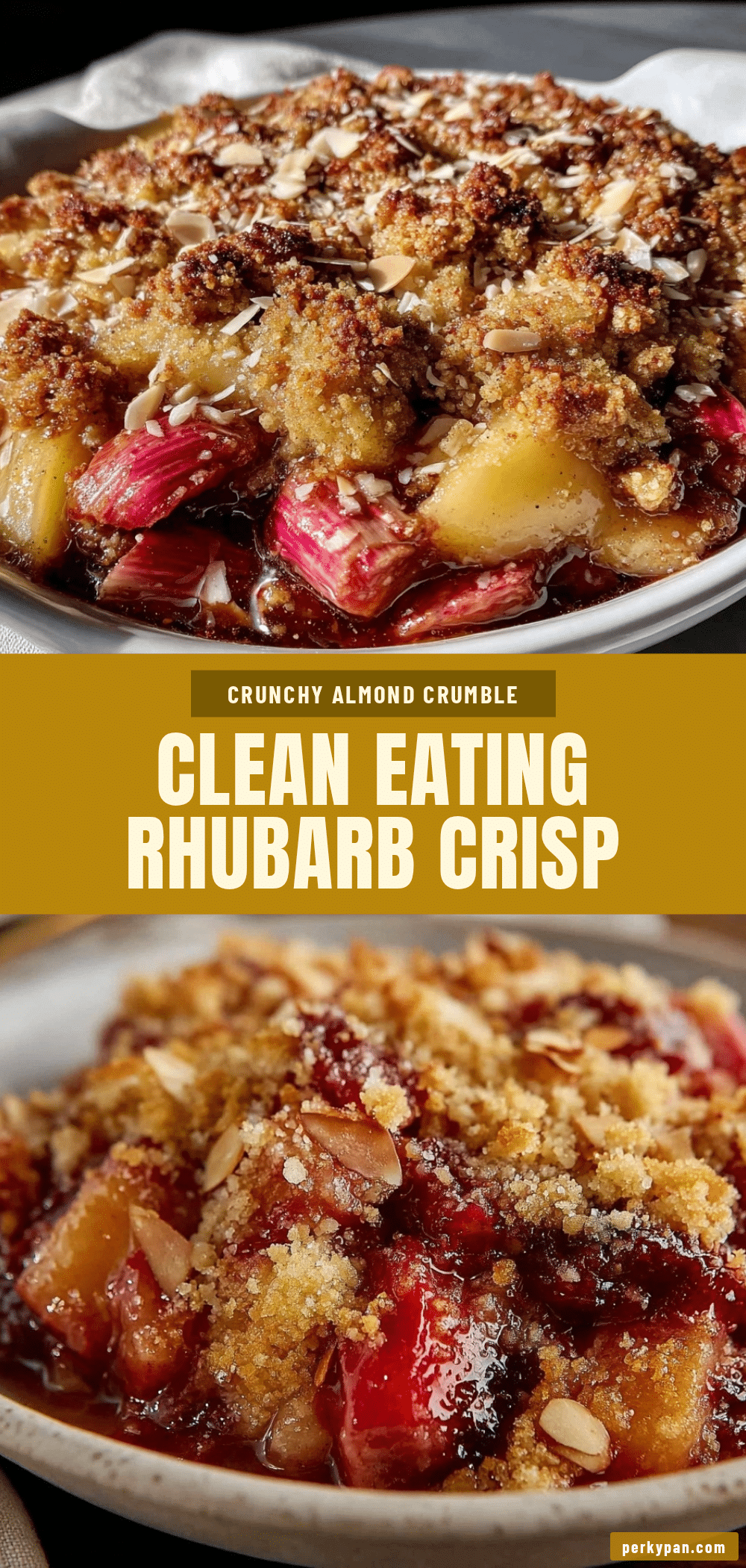 healthy clean eating rhubarb crisp recipe