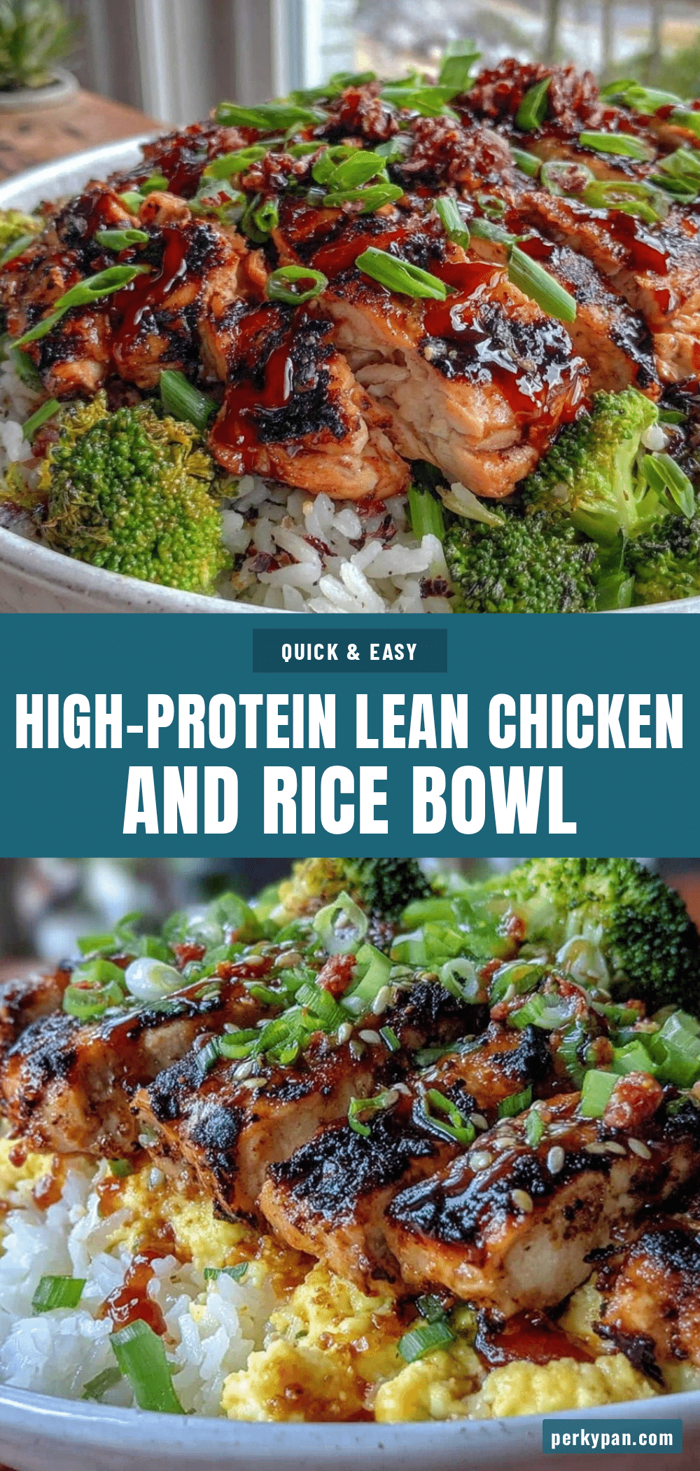 healthy high-protein lean chicken and rice bowl recipe