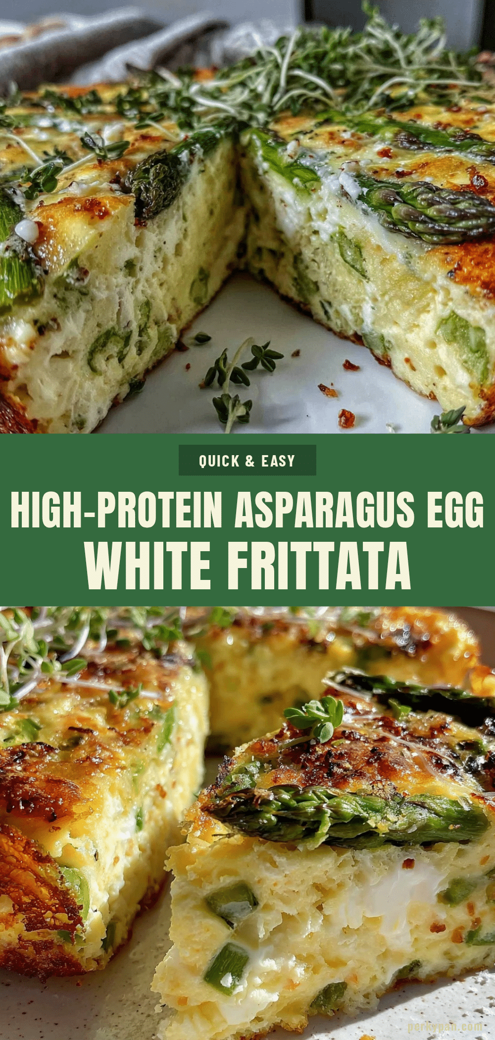 Healthy Muscle-Building Asparagus Egg White Frittata recipe