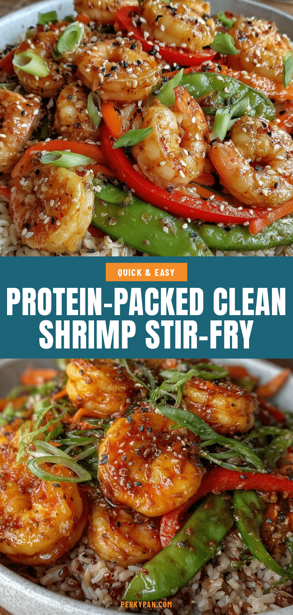 Healthy Shrimp Stir-Fry with Brown Rice recipe