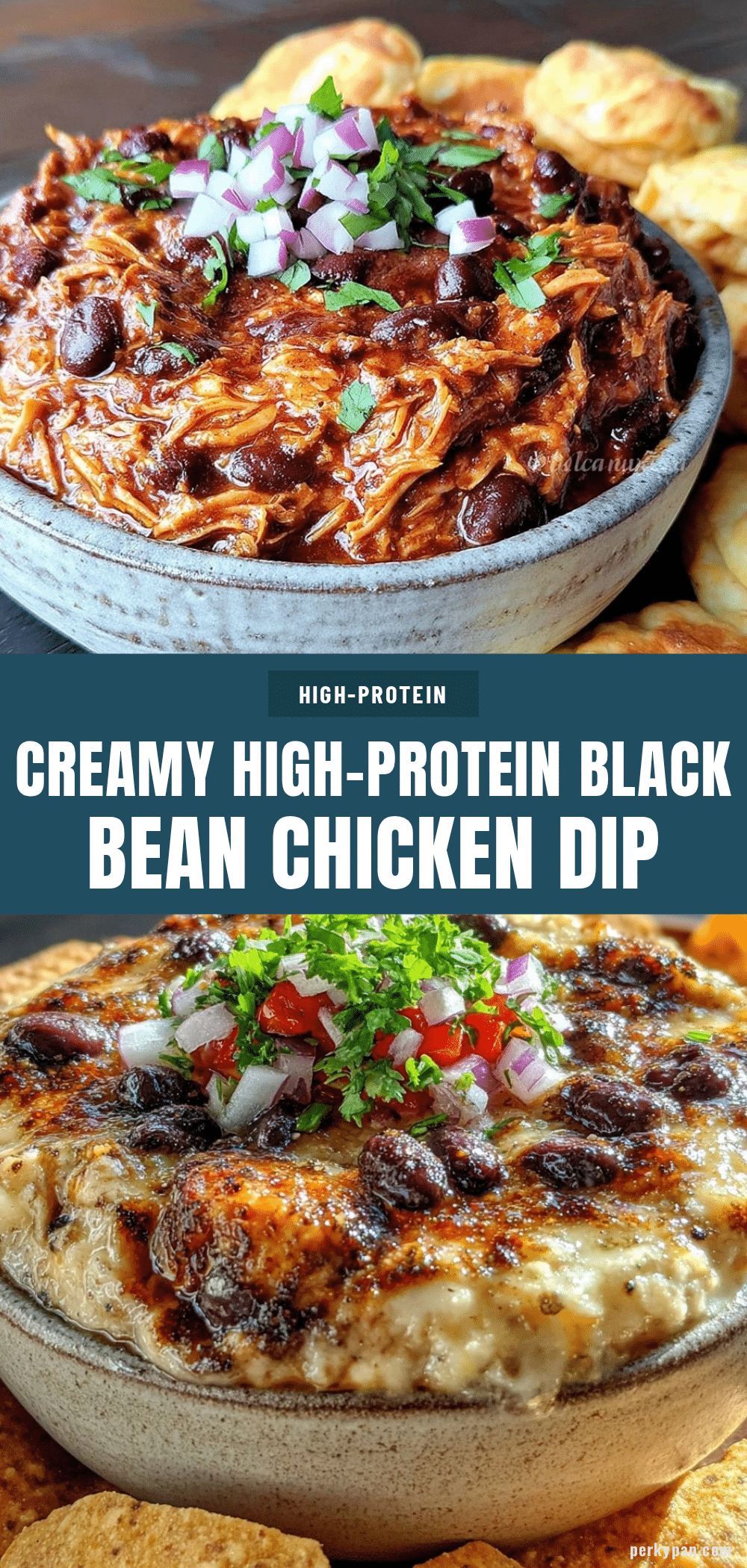 high-protein black beans chicken dip recipe