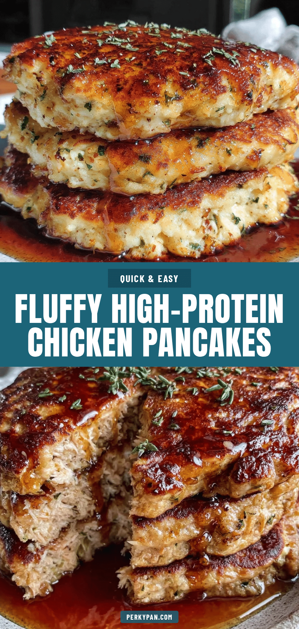 high-protein chicken pancakes recipe