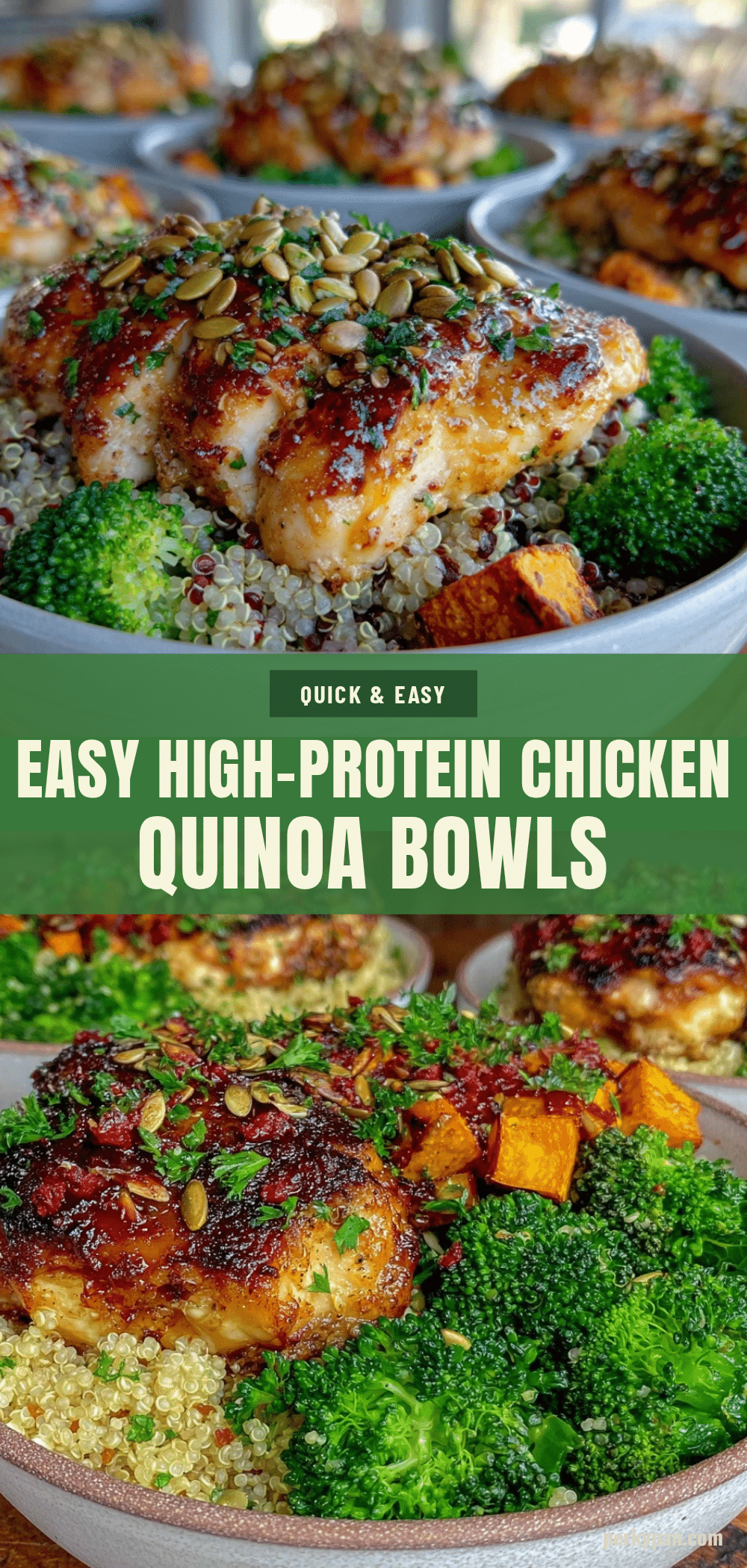 high-protein chicken quinoa bowls recipe