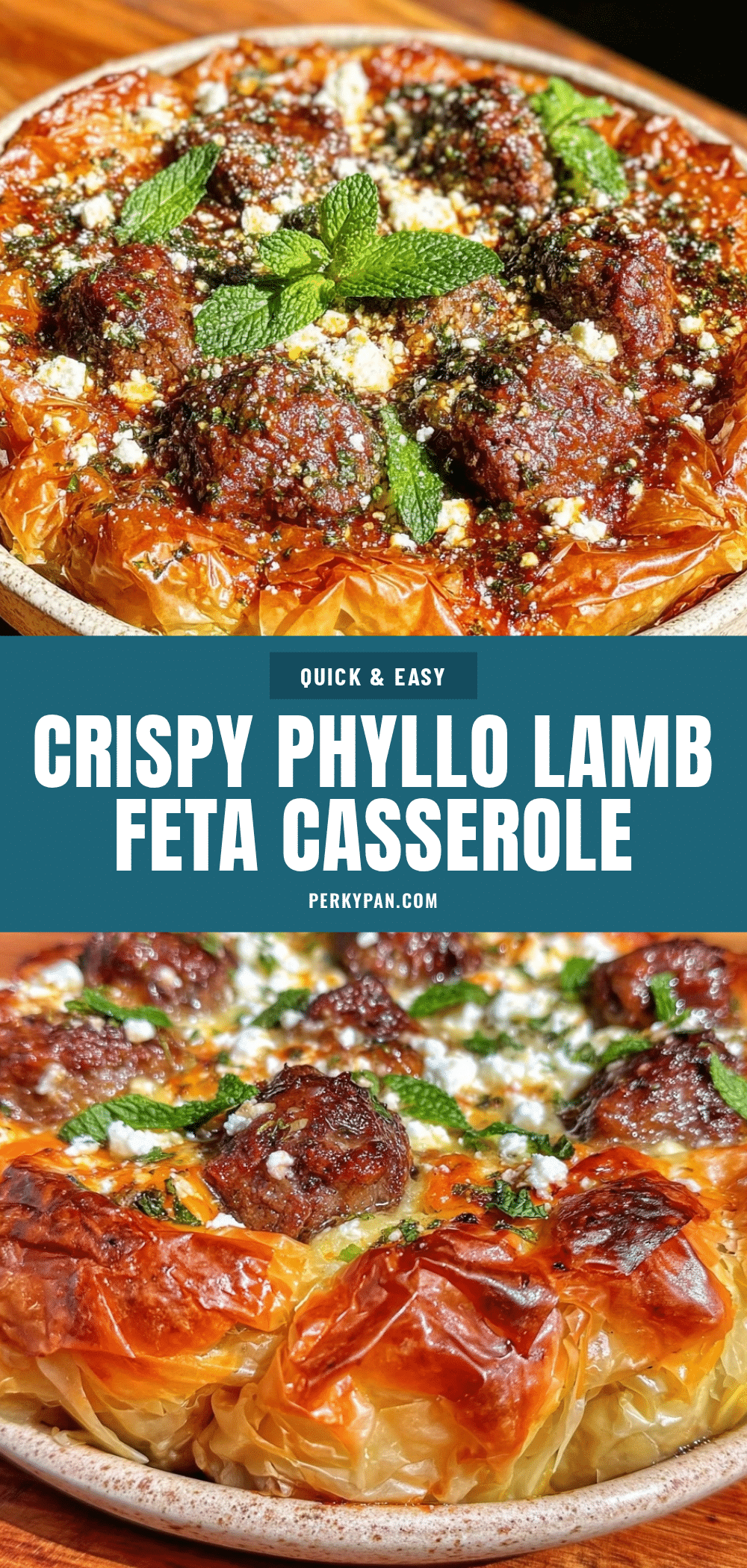 one-pan lamb feta tomato casserole recipe