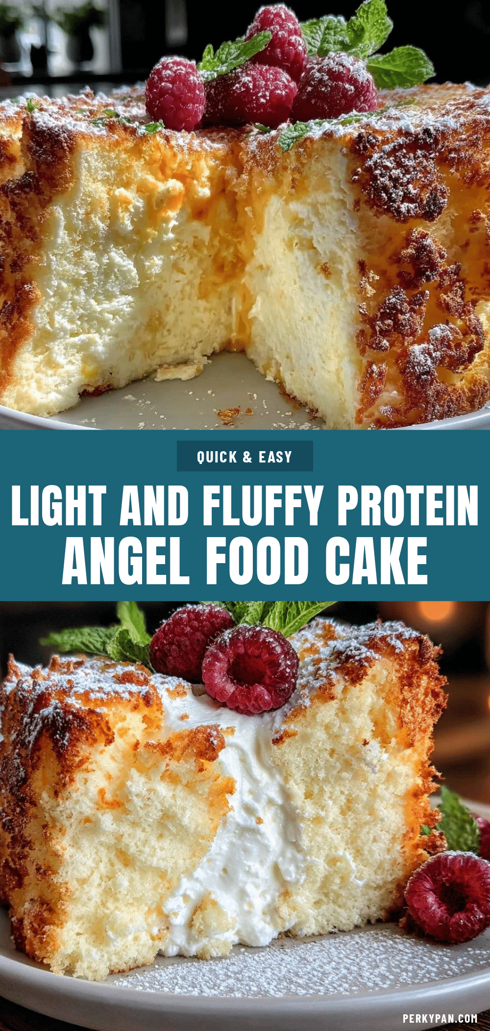 protein-powered angel food cake recipe
