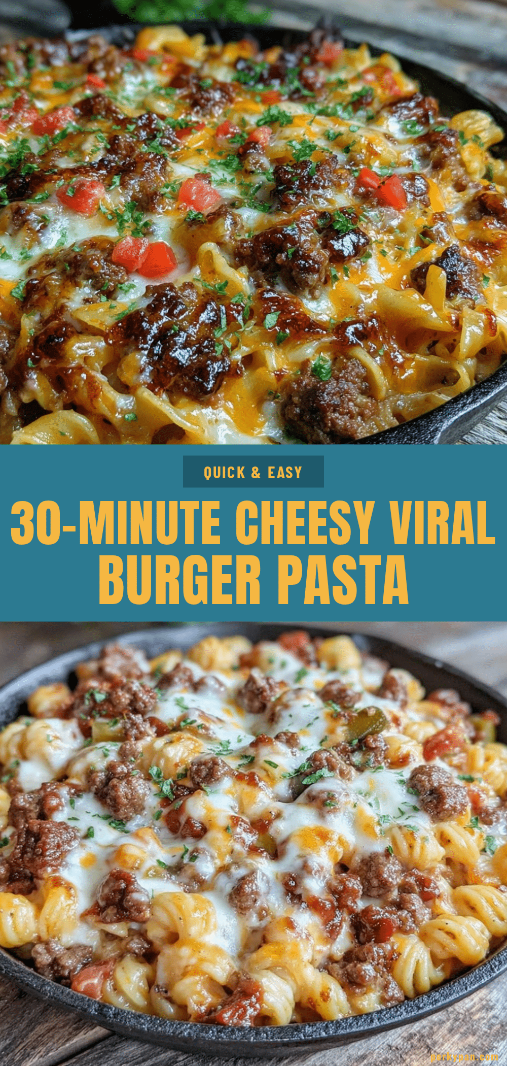 quick viral cheeseburger pasta bake recipe