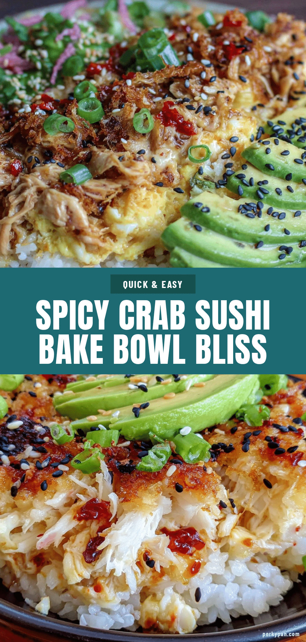 spicy crab sushi bake bowl recipe