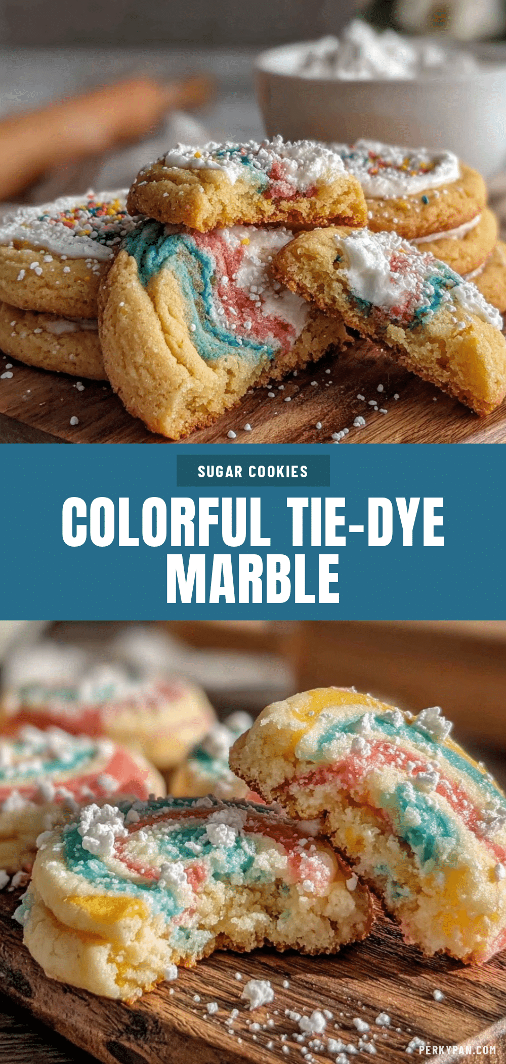 tie-dye marble swirl sugar cookies recipe