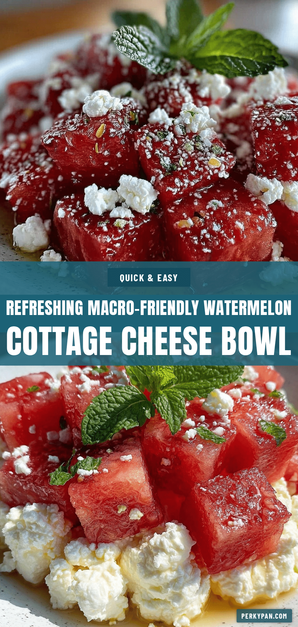 watermelon cottage cheese bowl recipe