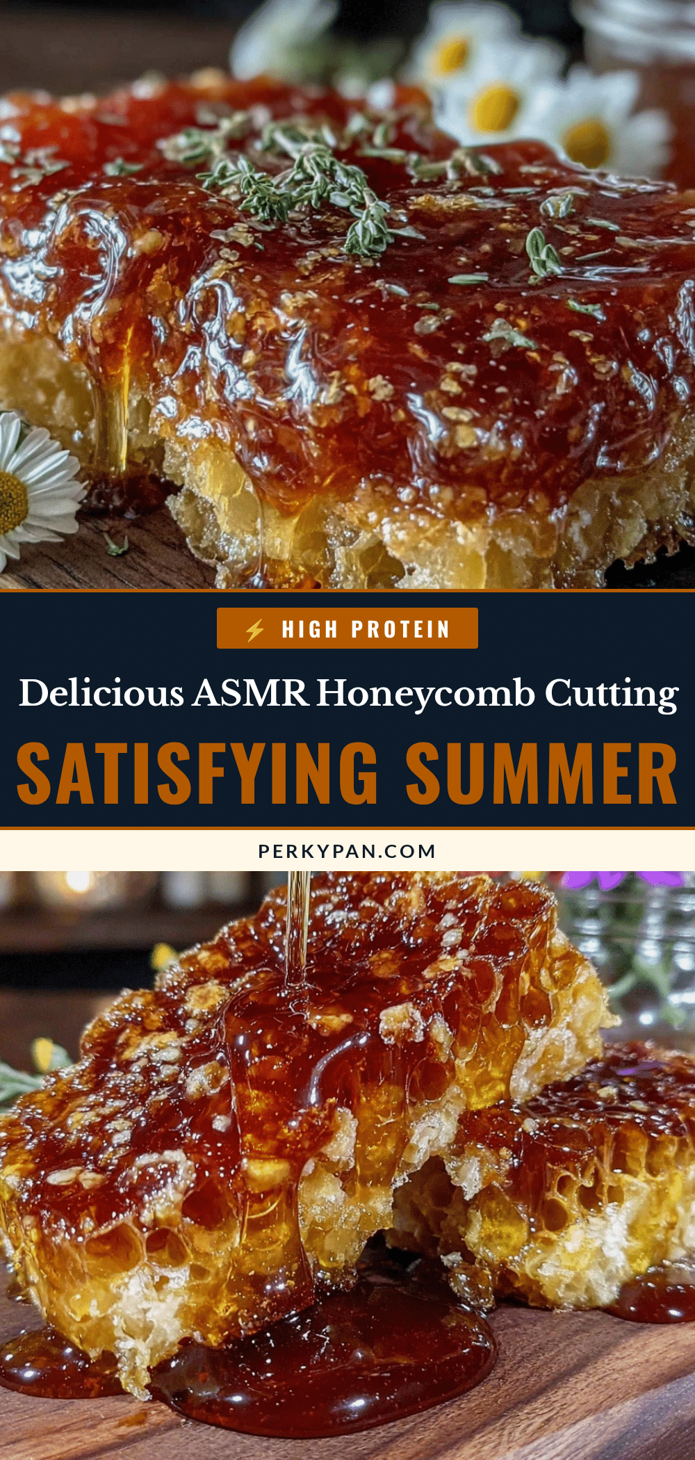 asmr honeycomb cutting recipe