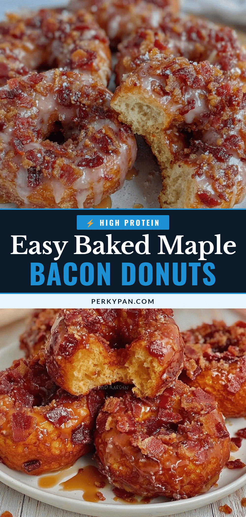 baked maple bacon donuts recipe