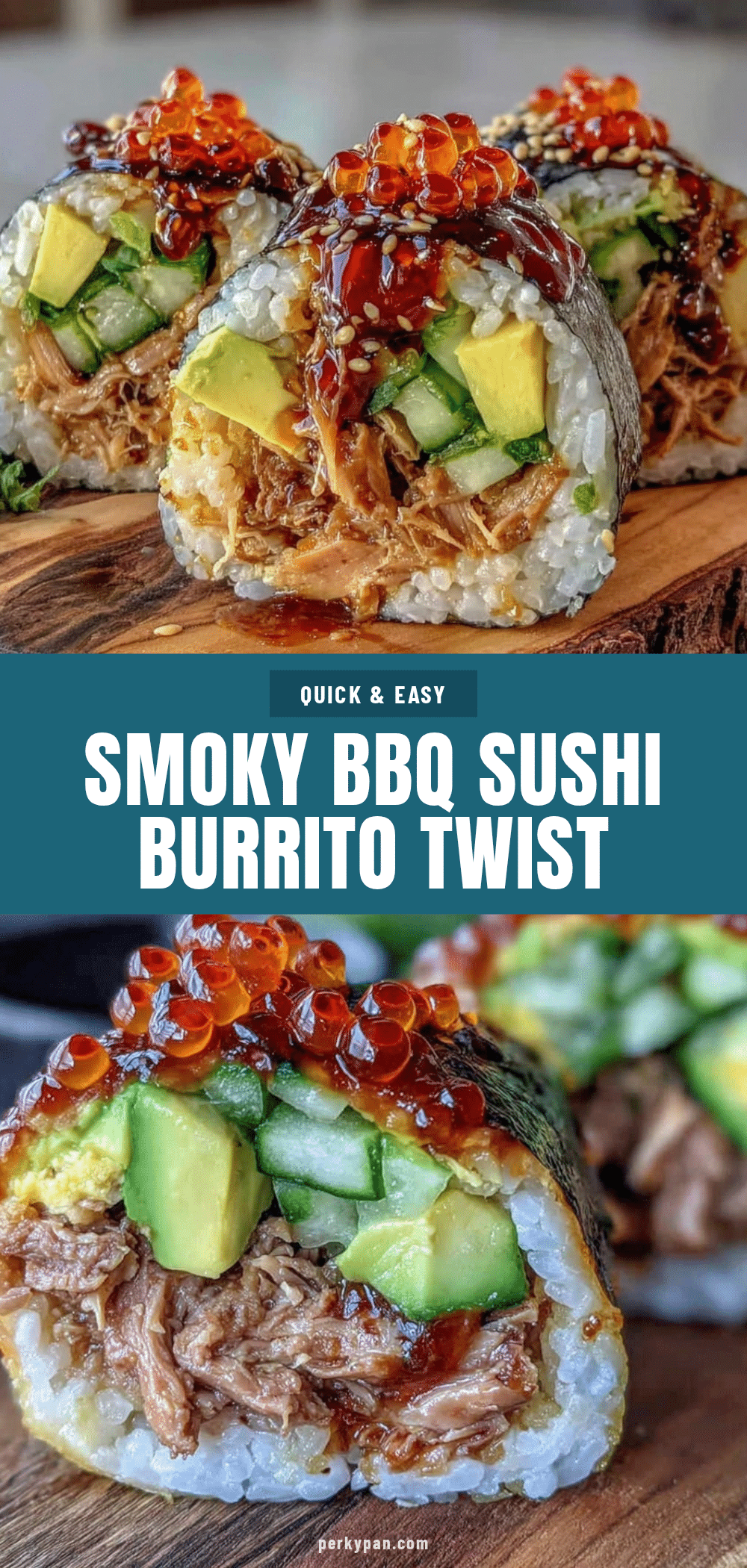 BBQ sushi burrito recipe