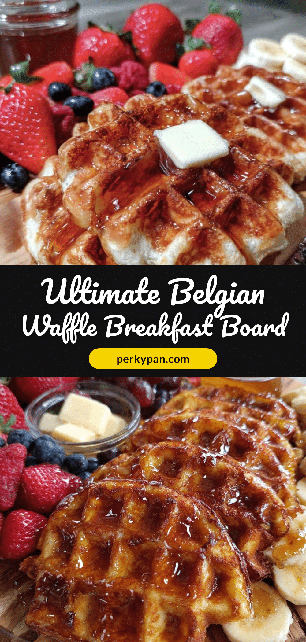 Belgian waffle breakfast board recipe