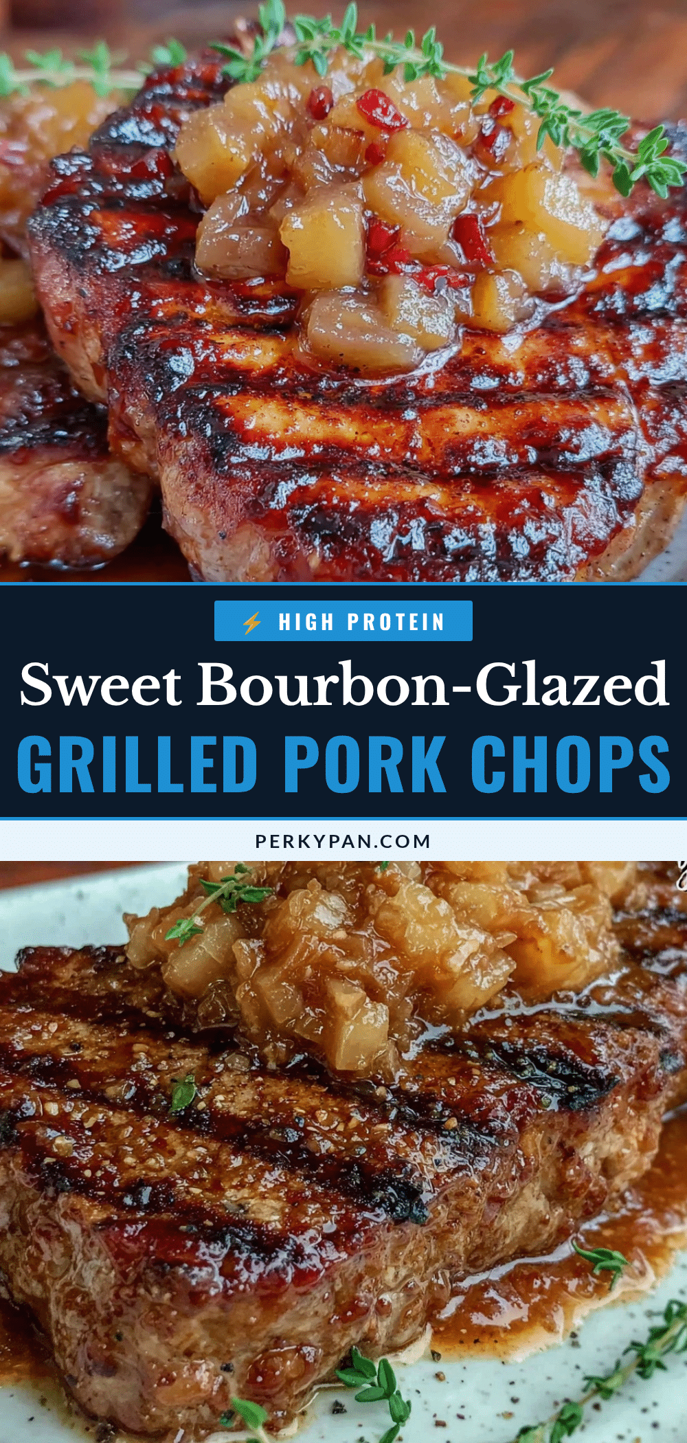 bourbon-glazed grilled pork chops recipe