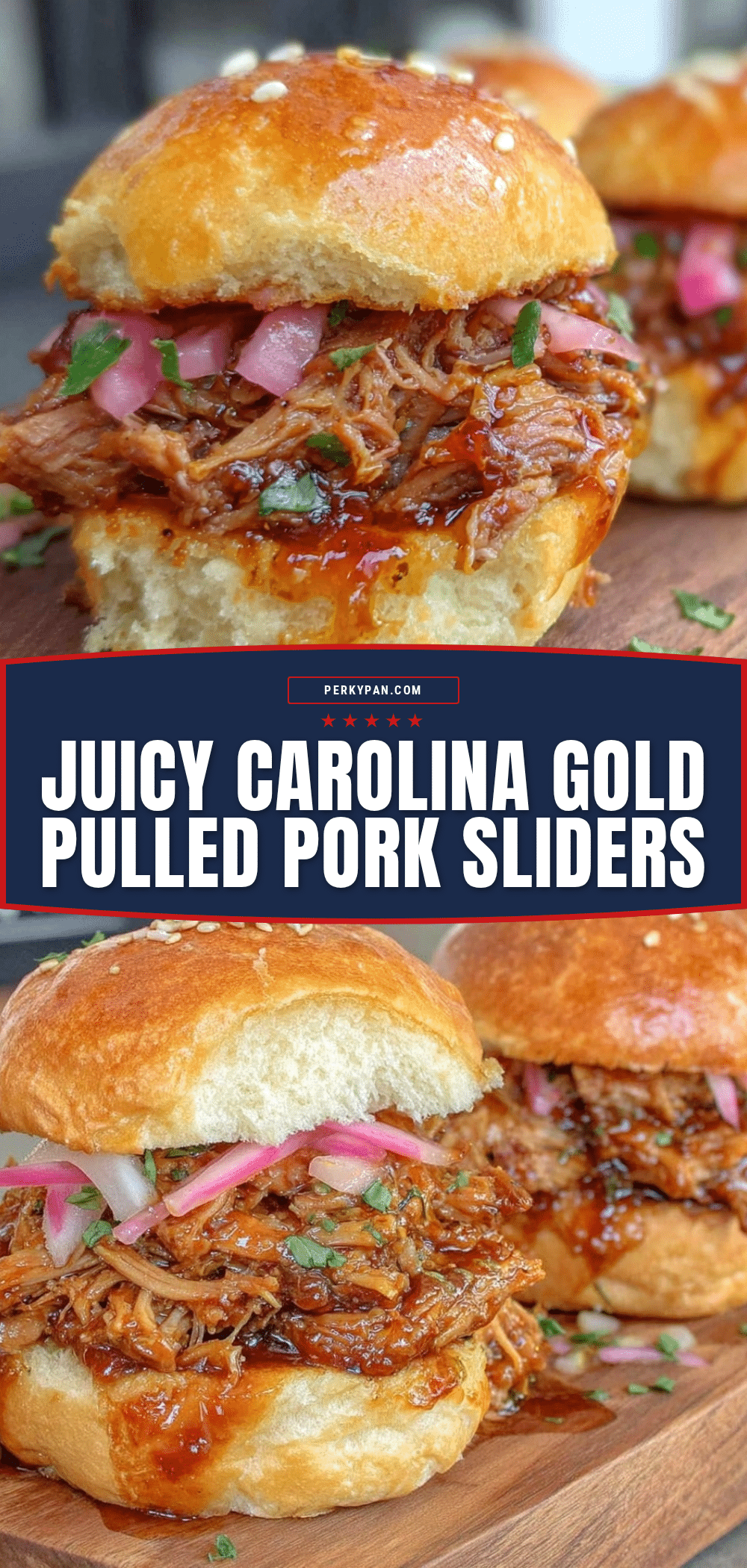 Carolina Gold Pulled Pork Sliders recipe
