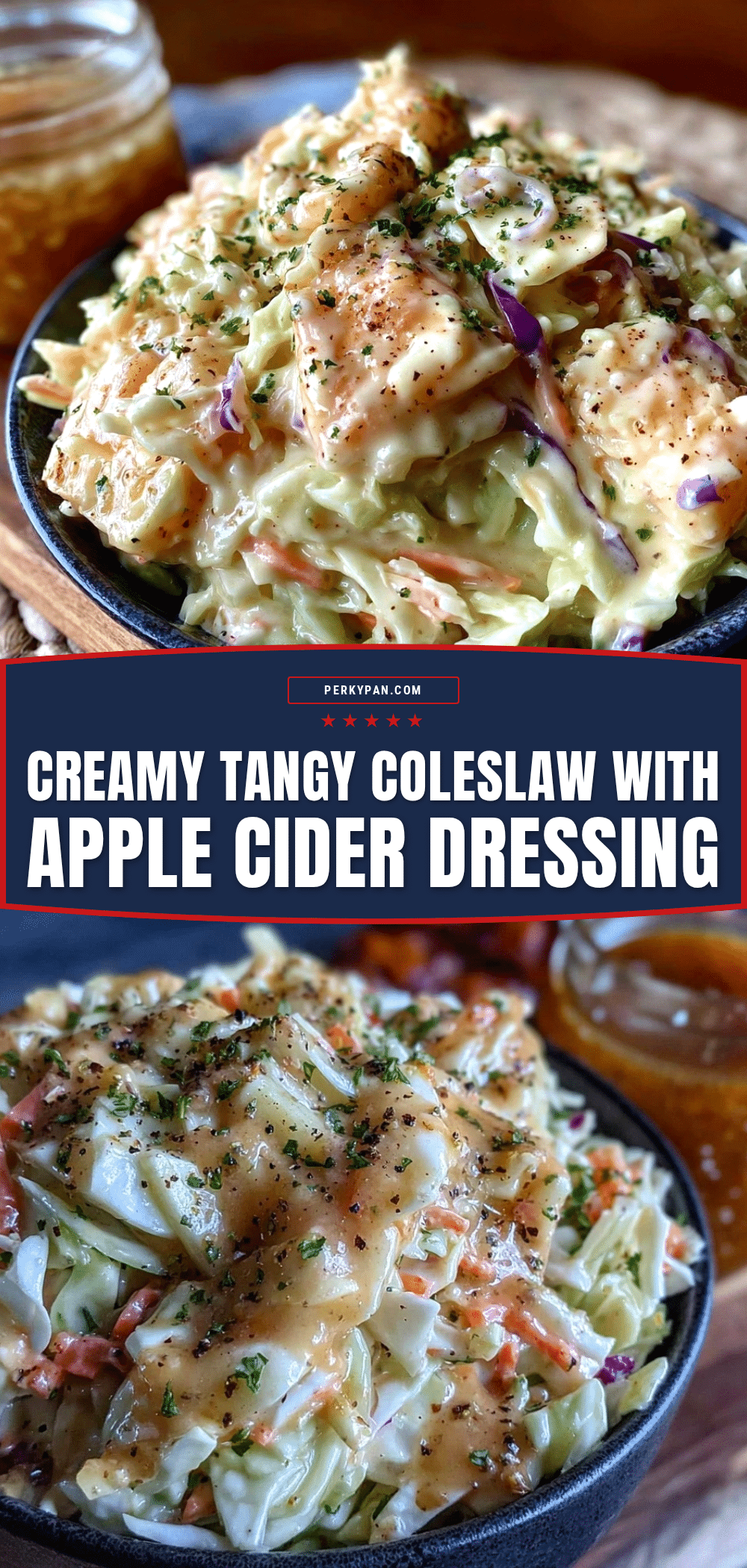 creamy coleslaw with apple cider vinegar dressing recipe