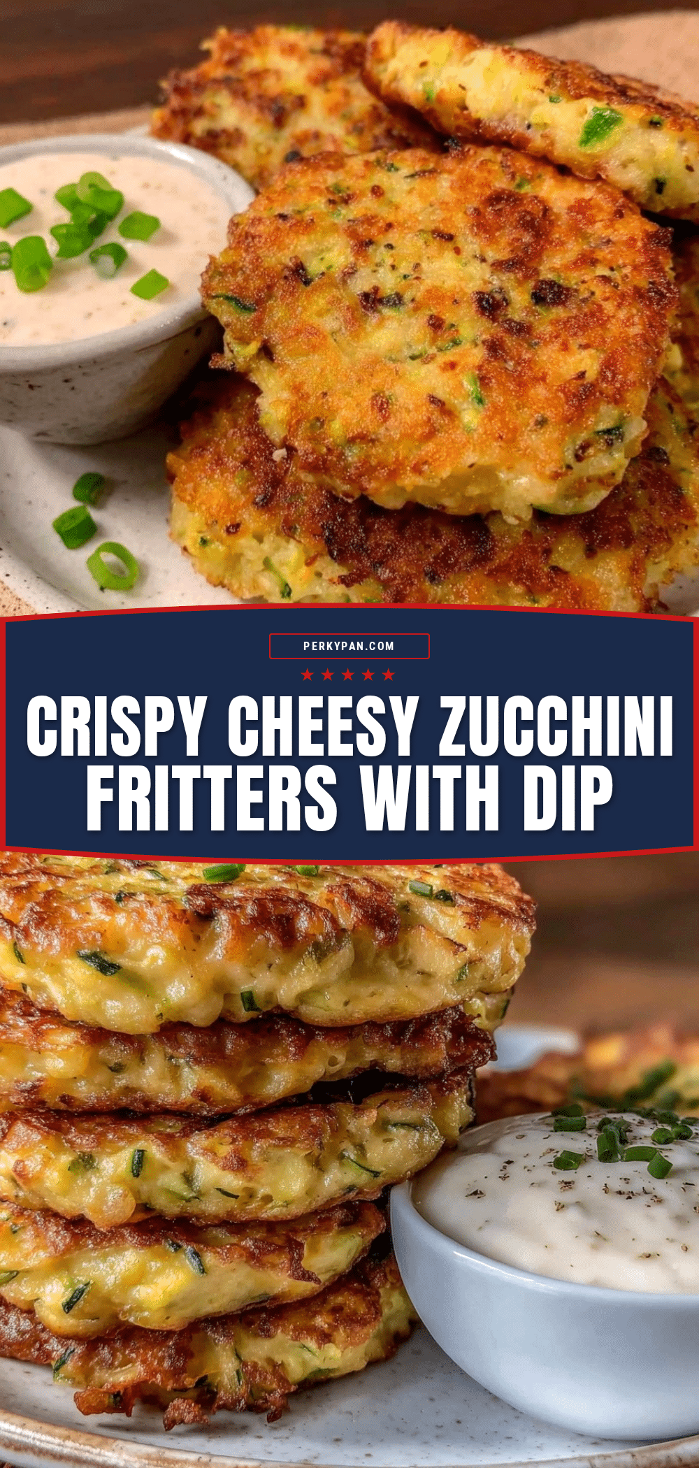 crispy cheesy zucchini fritters recipe