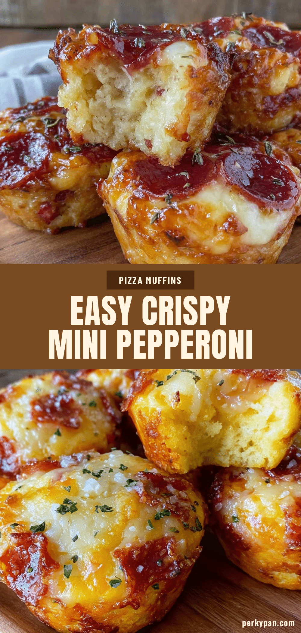 crispy mini pepperoni pizza muffins recipe