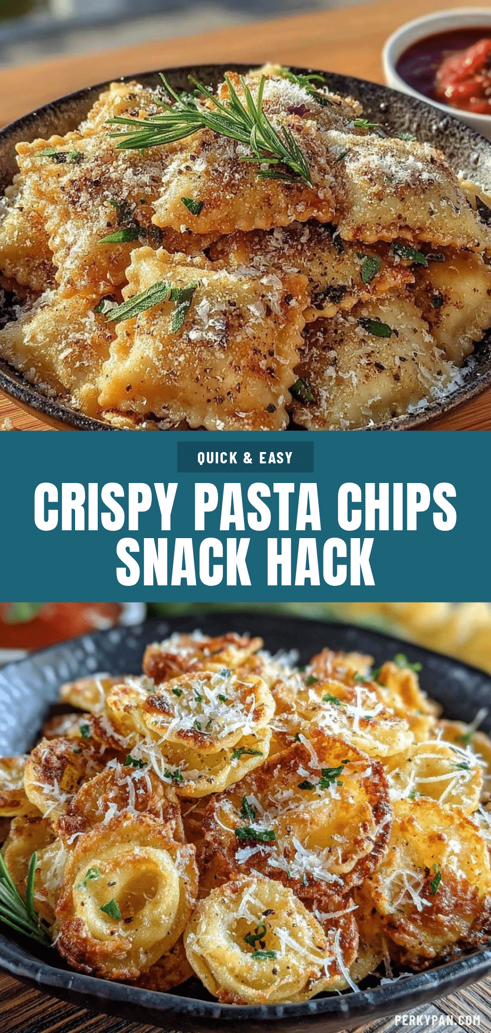 crispy pasta chips recipe