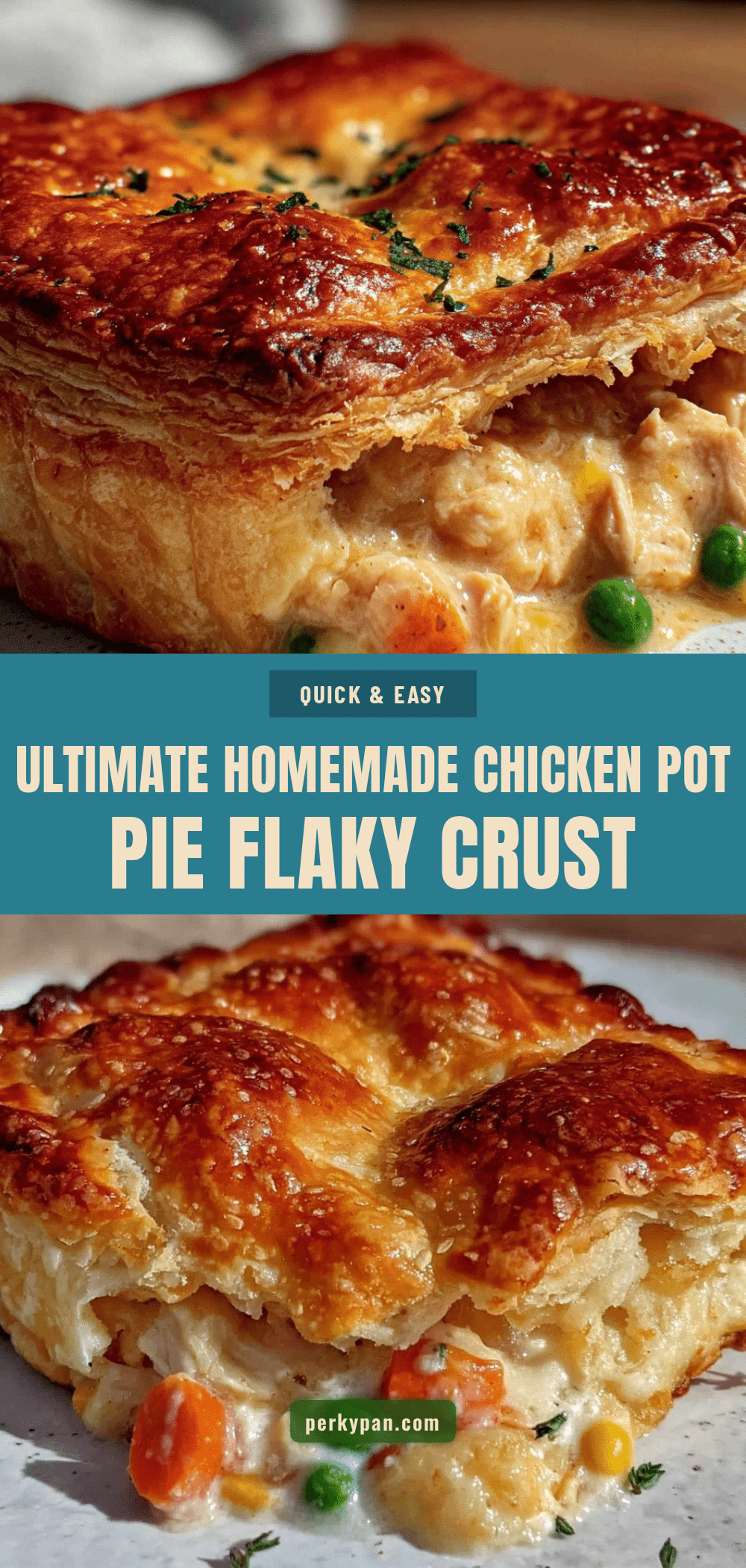 flaky homemade chicken pot pie recipe