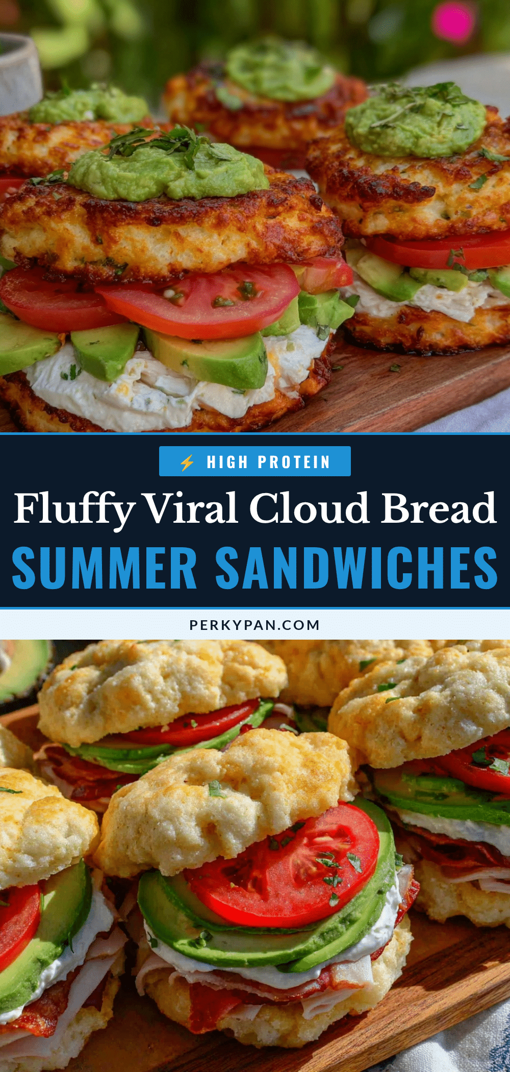 fluffy cloud bread summer sandwiches recipe