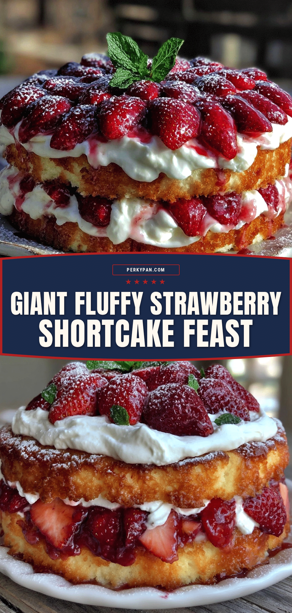 fluffy giant strawberry shortcake recipe
