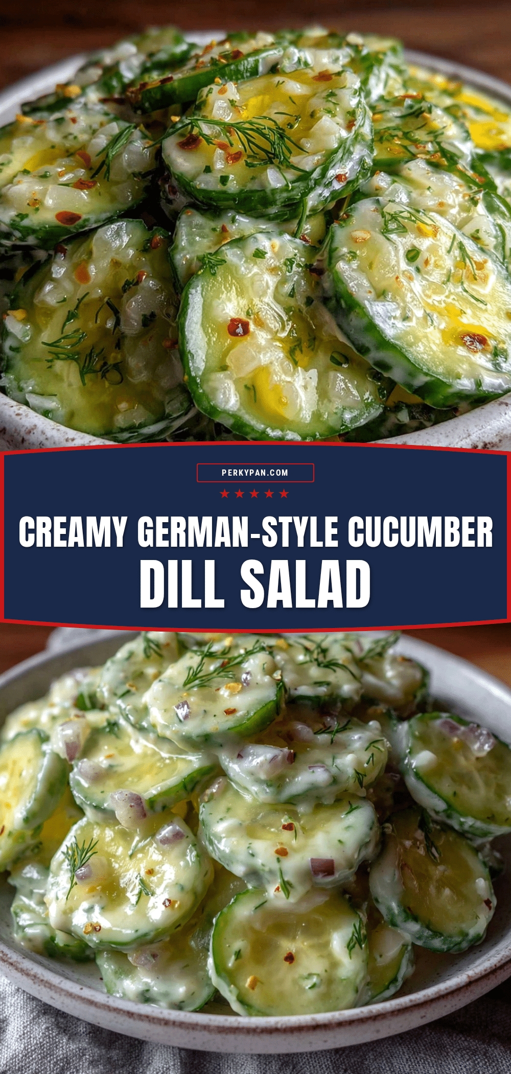 fresh creamy cucumber dill salad recipe